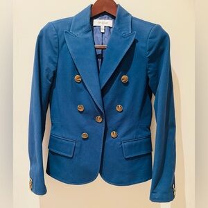 10 Crosby Derek Lam Teal Blazer with Gold Buttons